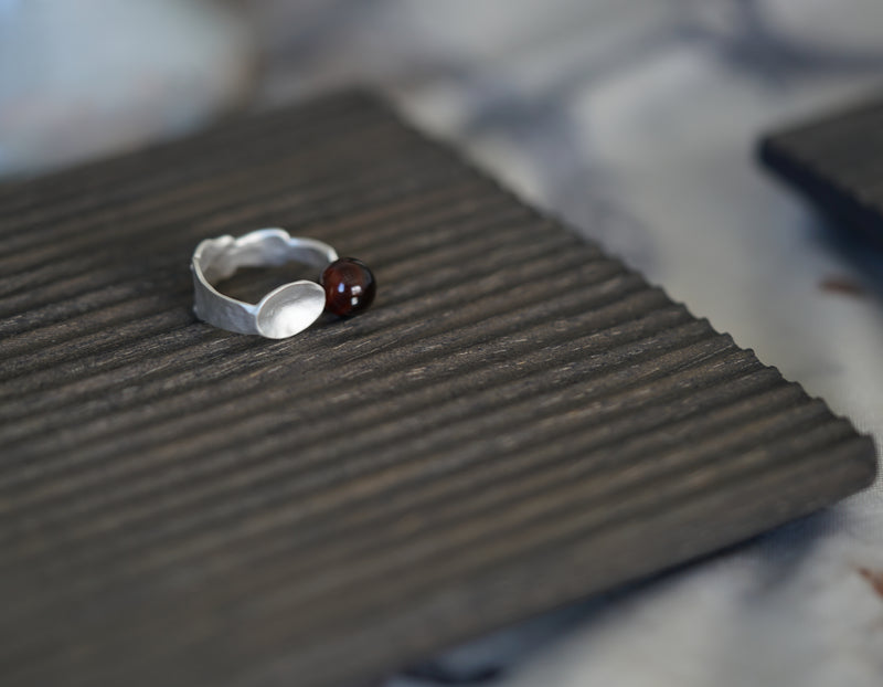 SPOON & AGATE RING
