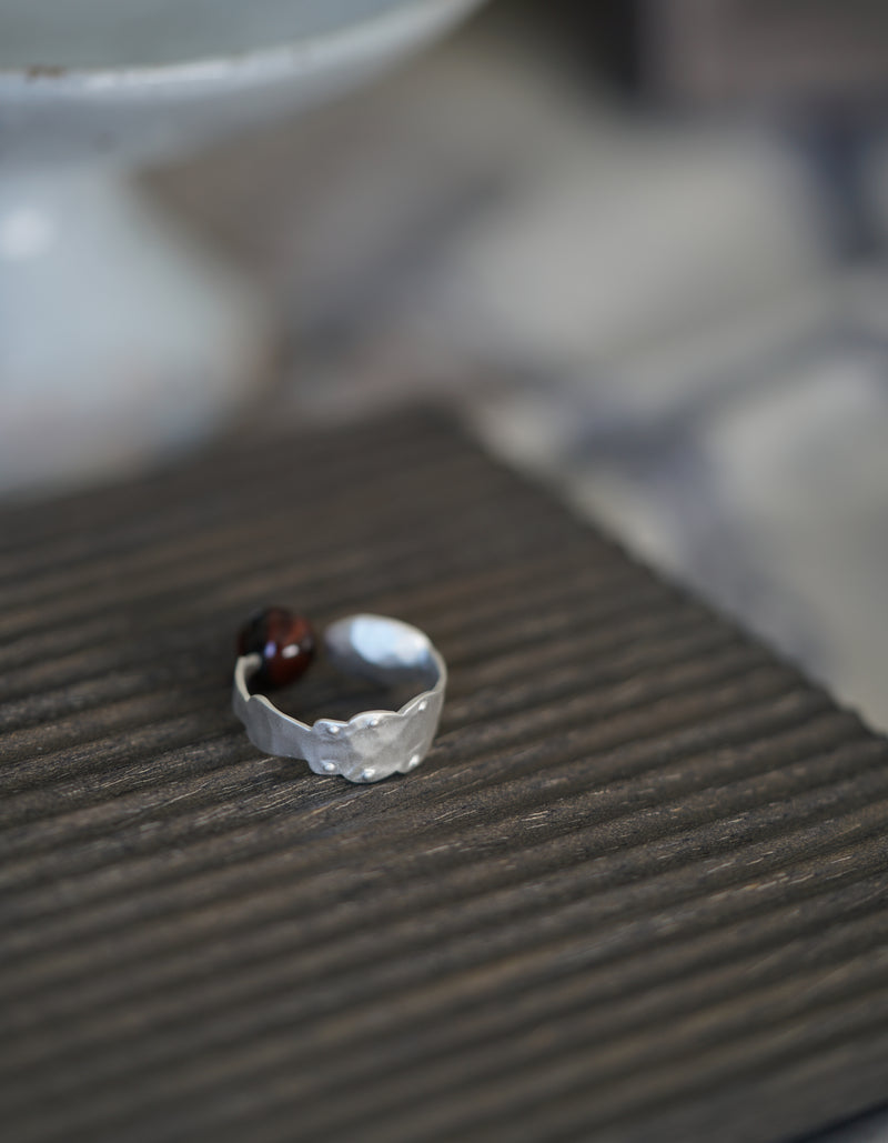 SPOON & AGATE RING