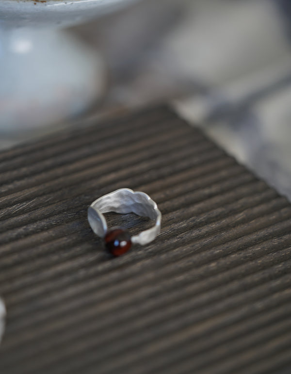 SPOON & AGATE RING