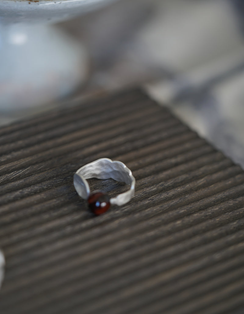 SPOON & AGATE RING