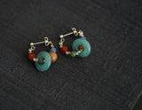 HANDMADE JADE HOOPS