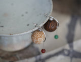 HANDMADE WOODEN GLOBE EARRINGS