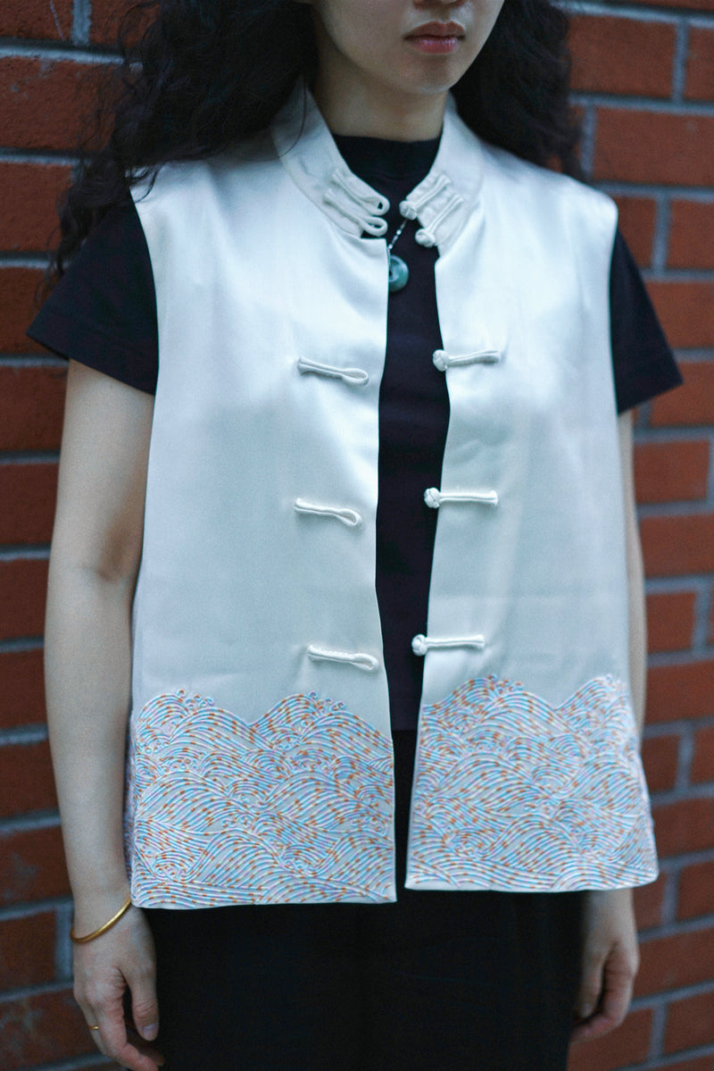 LUO HUA LIU SHUI WEN VEST