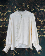 ZHU YE WEN IVORY BLOUSE